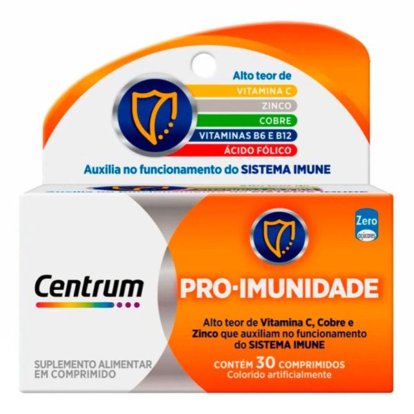 Multivitamínico Centrum Pro Imunidade com Vitaminas C e Zinco 60 Cápsulas