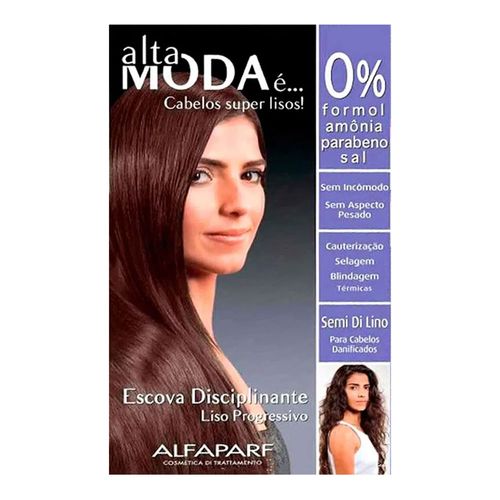 Escova Disciplinante Alta Moda Liso Progressivo Semi Di Lino Escova Disciplinante Alta Moda Liso Progressivo Semi Di Lino