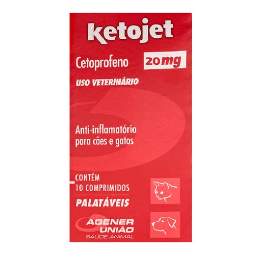 Ketojet 20mg com 10 Comprimidos Ketojet 20mg com 10 Comprimidos