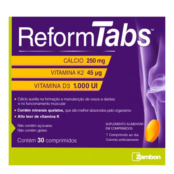 Suplemento Alimentar Reform Tabs 30 Comprimidos