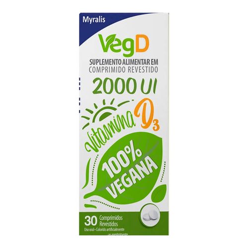 Suplemento Alimentar Veg D Myralis 30 Comprimidos Suplemento Alimentar Veg D Myralis 30 Comprimidos