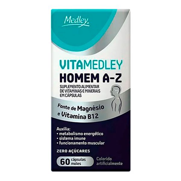 Suplemento Alimentar VitaMedley A-Z Homem 60 Cápsulas