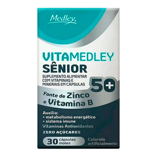 Suplemento Alimentar VitaMedley Sênior 30 Cápsulas Suplemento Alimentar VitaMedley Sênior 30 Cápsulas