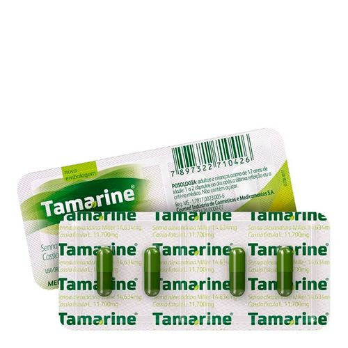 Laxante Fitoterápico Tamarine Blister 4 Cápsulas