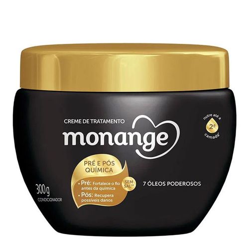 Creme de Tratamento Monange Pré e Pós Química 300ml Creme de Tratamento Monange Pré e Pós Química 300ml