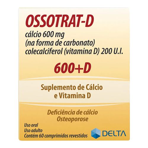 Suplemento Vitamínico Ossotrat-D Delta 60 Comprimidos Suplemento Vitamínico Ossotrat-D Delta 60 Comprimidos