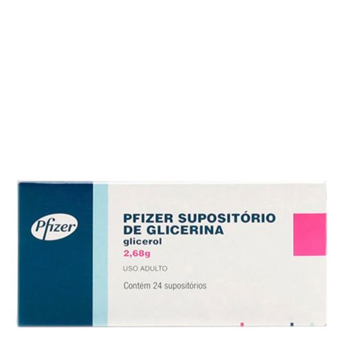 Supositório de Glicerina Adulto Pfizer com 24 Unidades