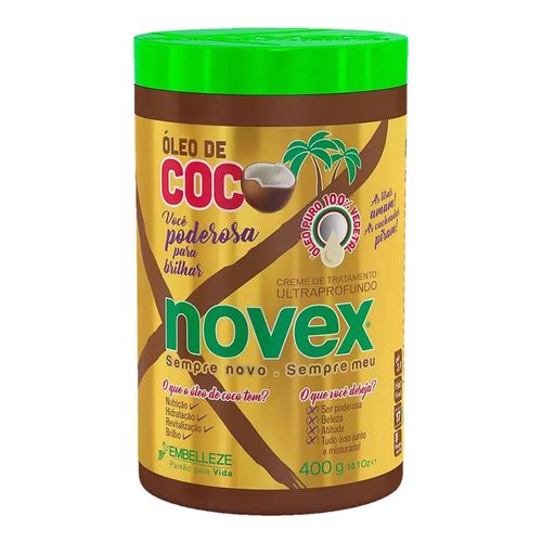 Creme de Tratamento Novex Óleo de Coco 400g Creme de Tratamento Novex Óleo de Coco 400g