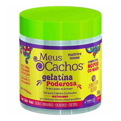 Creme para Pentear Novex Meus Cachos Gelatina Poderosa 500ml Creme para Pentear Novex Meus Cachos Gelatina Poderosa 500ml