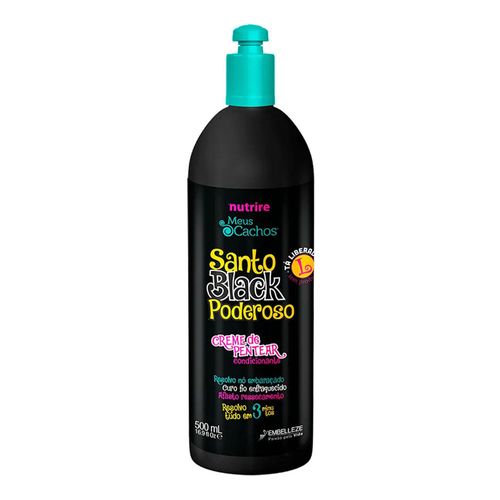 Creme Para Pentear Novex Santo Black Poderoso 500ml Creme Para Pentear Novex Santo Black Poderoso 500ml