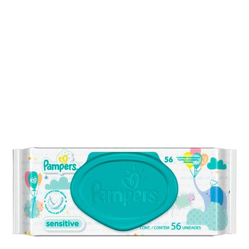 Lenços Umedecidos Pampers Sensitive 56 Unidades Lenços Umedecidos Pampers Sensitive 56 Unidades