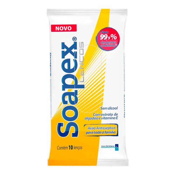 Lenços Umedecidos Soapex C/10 Unidades