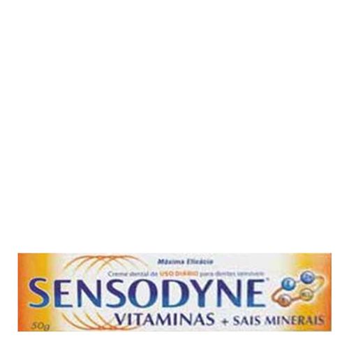 Creme Dental Sensodyne Vitaminas + Sais Minerais 50g Creme Dental Sensodyne Vitaminas + Sais Minerais 50g