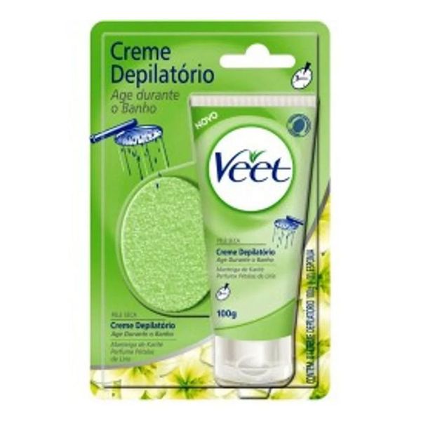 Creme Depilatóio Veet Ducha Peles Secas 100ml