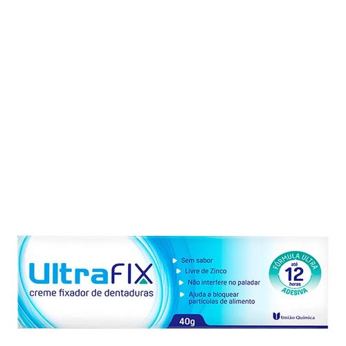 Creme Fixador de Dentadura UltraFix Sem Sabor 40g Creme Fixador de Dentadura UltraFix Sem Sabor 40g