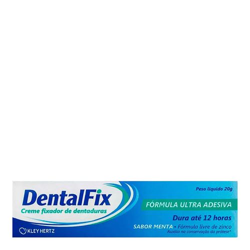 Creme Fixador de Dentaduras Sabor Menta DentalFix 20g Creme Fixador de Dentaduras Sabor Menta DentalFix 20g