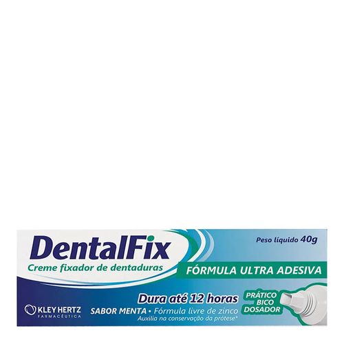 Creme Fixador de Dentaduras Sabor Menta DentalFix 40g Creme Fixador de Dentaduras Sabor Menta DentalFix 40g