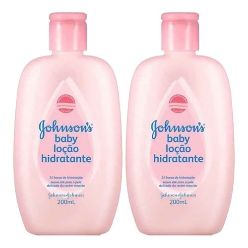 Loção Hidratante Johnson's Baby 200ml 2 Unidades Loção Hidratante Johnson's Baby 200ml 2 Unidades