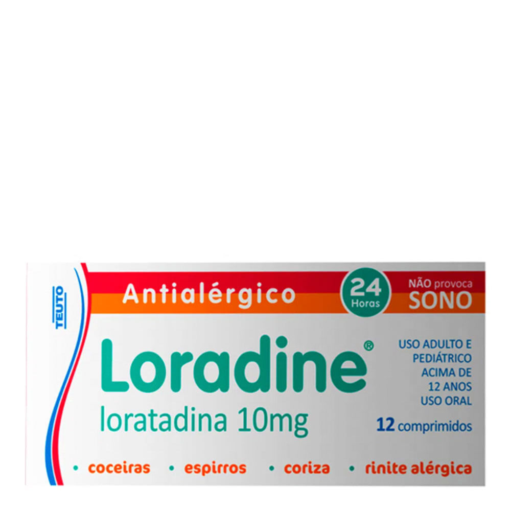 Antialérgico Loradine 10mg 12 Comprimidos