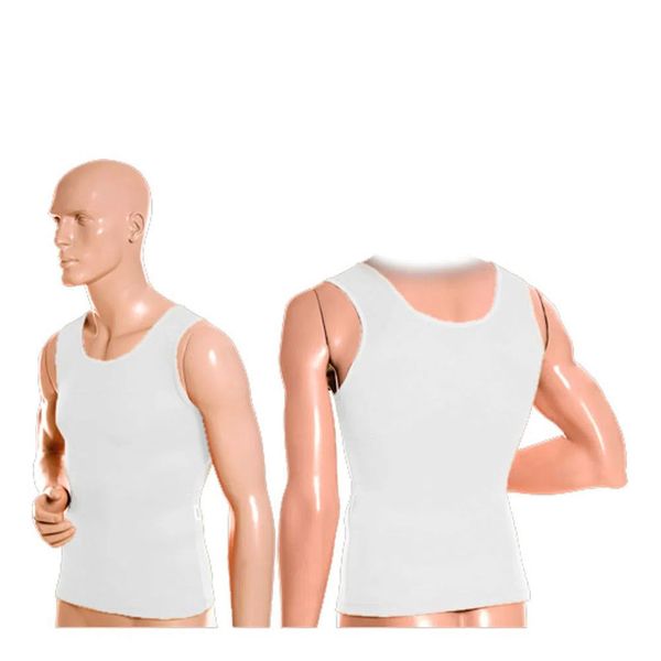 Cinta Modeladora e Postural Masculina Branco PP - Ideal
