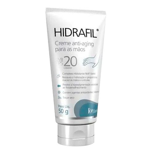 Creme para as Mãos Hidrafil Anti-aging FPS 20 50g Creme para as Mãos Hidrafil Anti-aging FPS 20 50g