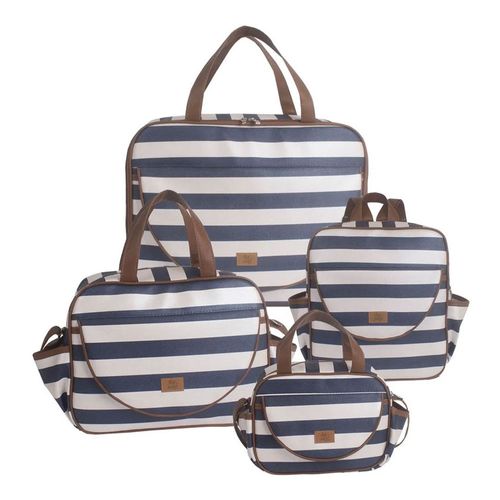 Mala Maternidade + Bolsa + Mochila + Frasqueira Maternidade para bebê Street Marinho - Hey Baby Mala Maternidade + Bolsa + Mochila + Frasqueira Maternidade para bebê Street Marinho - Hey Baby