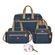 Mala Maternidade + Bolsa + Mochila + Porta Chupeta Jeans Azul - MB Baby
