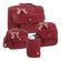 Mala Maternidade + Frasqueira Térmica + Mochila + Porta Mamadeira Laço Vermelho - Hey Baby
