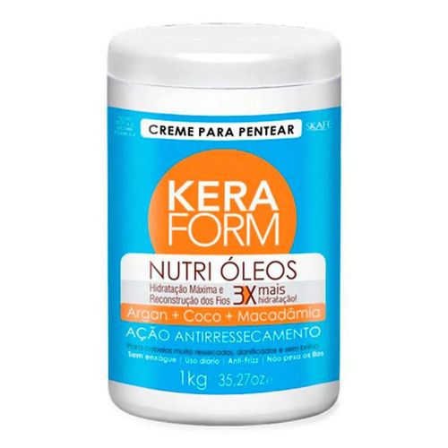 Creme Para Pentear Skafe Keraform Nutri Óleos 1kg Creme Para Pentear Skafe Keraform Nutri Óleos 1kg