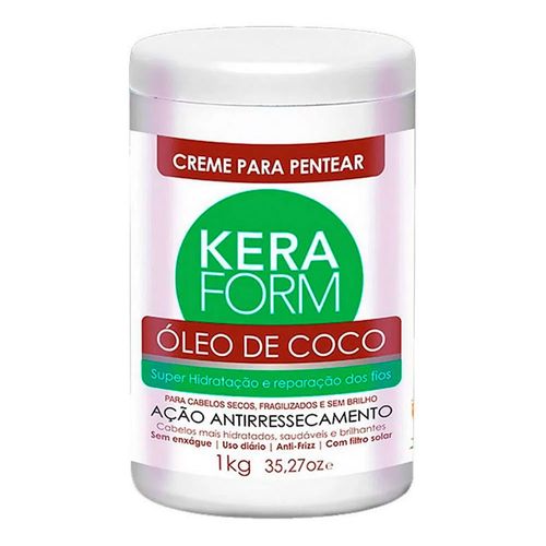 Creme Para Pentear Skafe Keraform Óleo de Coco 1kg Creme Para Pentear Skafe Keraform Óleo de Coco 1kg