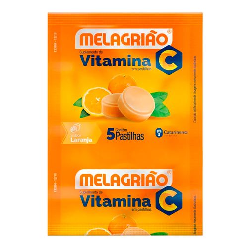 Melagrião S/ Açúcar Sabor Laranja Focomed 5 Pastilhas Melagrião S/ Açúcar Sabor Laranja Focomed 5 Pastilhas