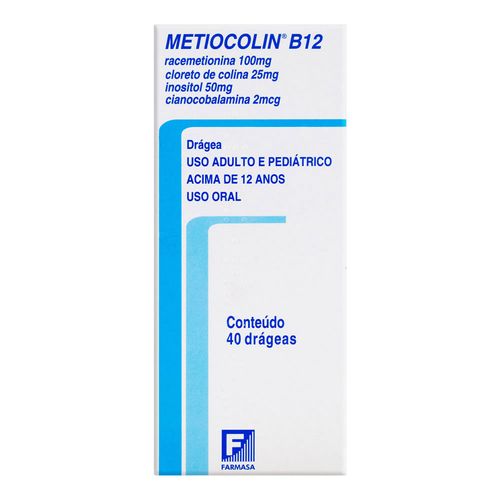 Metiocolin B12 40 drágeas – Neo Química Metiocolin B12 40 drágeas – Neo Química