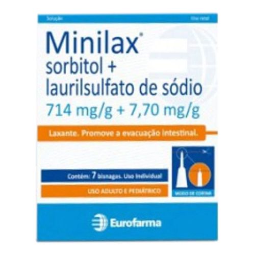 Laxantes Minilax 714Mg/G + 7,70Mg/G 7 Bisnagas
