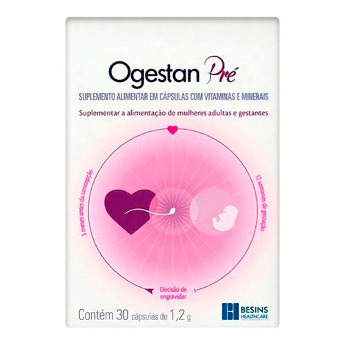 Ogestan Pré Besins Healthcare 30 Cápsulas