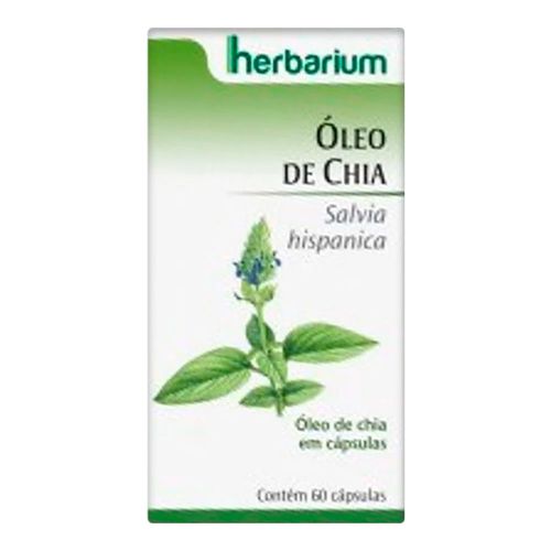 Óleo De Chia 500mg Herbarium 60 Cápsulas