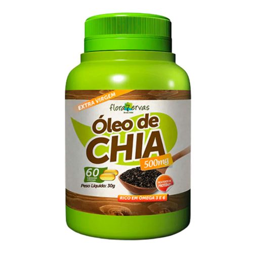 Óleo de Chia Flora 7 Ervas 60 Cápsulas Óleo de Chia Flora 7 Ervas 60 Cápsulas