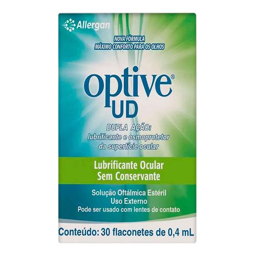 Optive UD Solução Oftálmica Estéril 0,4ml Allergan 30 Flaconetes Optive UD Solução Oftálmica Estéril 0,4ml Allergan 30 Flaconetes