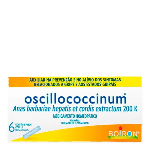 Oscillococcinum 1g 200k Glóbulos Boiron 6 Unidades Oscillococcinum 1g 200k Glóbulos Boiron 6 Unidades