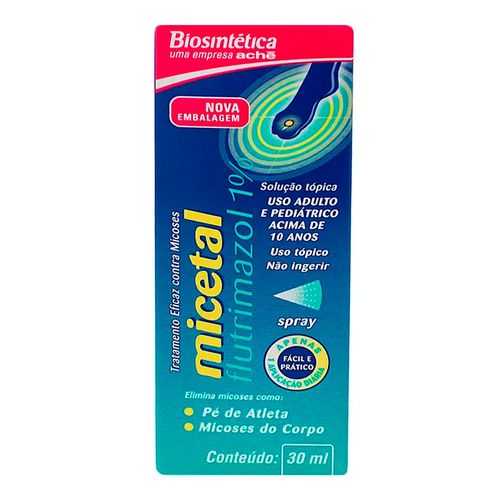 Micetal 1% Solução Spray Biosinteti 30ml Micetal 1% Solução Spray Biosinteti 30ml