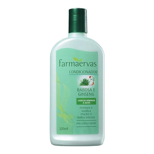 Condicionador Farmaervas Barbosa e Ginseng Cabelos Normais a Secos 320ml Condicionador Farmaervas Barbosa e Ginseng Cabelos Normais a Secos 320ml
