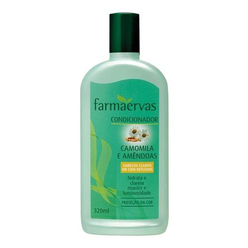 Condicionador Farmaervas Camomila e Amêndoas Cabelos Claros 320ml Condicionador Farmaervas Camomila e Amêndoas Cabelos Claros 320ml