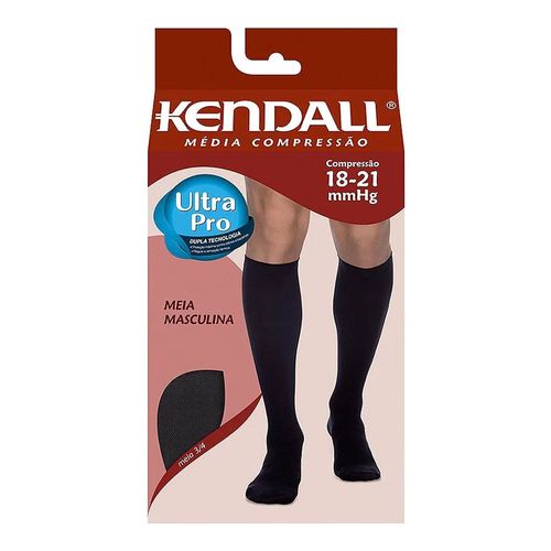 Meia Kendall 3/4 Masculina Preto Tamanho G Meia Kendall 3/4 Masculina Preto Tamanho G
