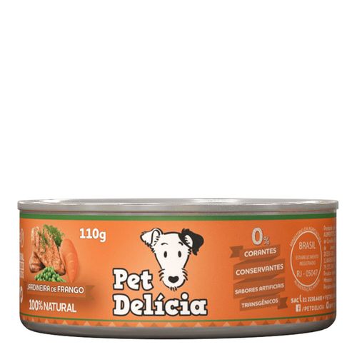Pet Delícia para Cães - Jardineira de Frango 110g
