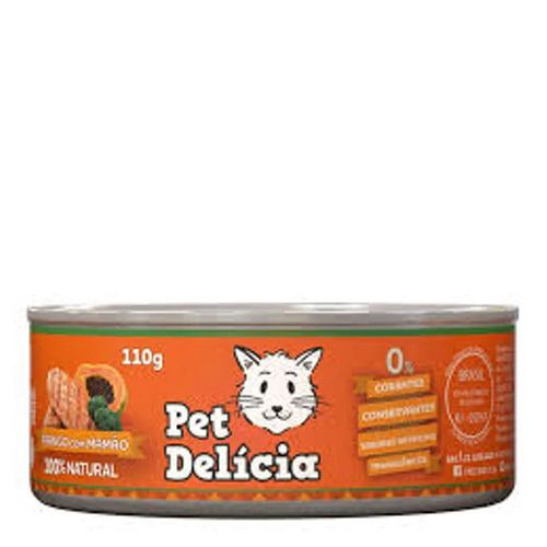 Pet Delícia para Gatos - Frango com Mamão 110g