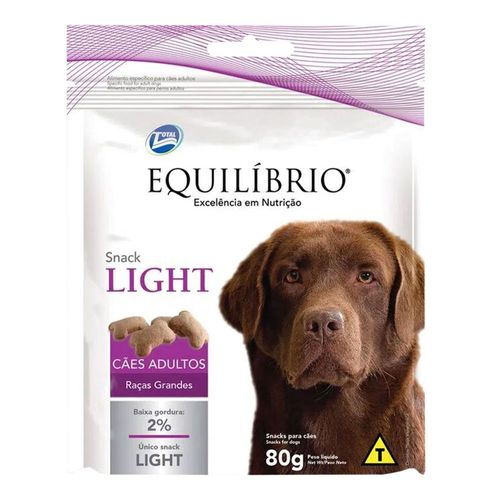 Petisco Equilíbrio Snack Cão Light Raças Grandes 80gr Petisco Equilíbrio Snack Cão Light Raças Grandes 80gr