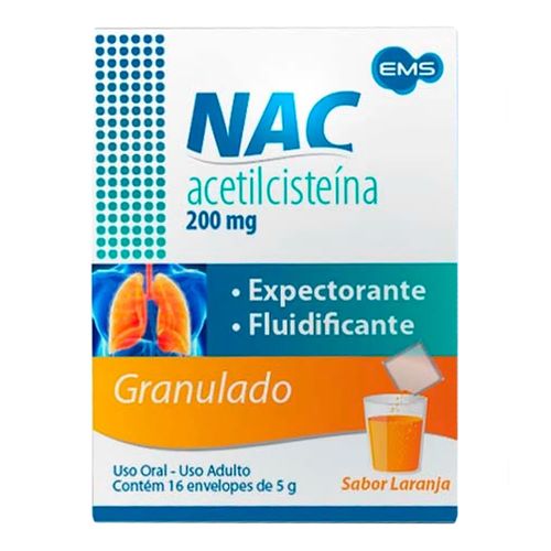 Nac 200mg EMS 16 Envelopes 5g Nac 200mg EMS 16 Envelopes 5g