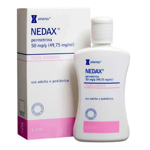 Nedax Loção 50mg/g com Permetrina Stiefel 60ml Nedax Loção 50mg/g com Permetrina Stiefel 60ml