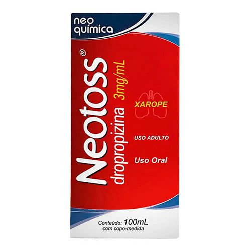 Neotoss Adulto 3,0mg/ml Neo Química 100ml Xarope