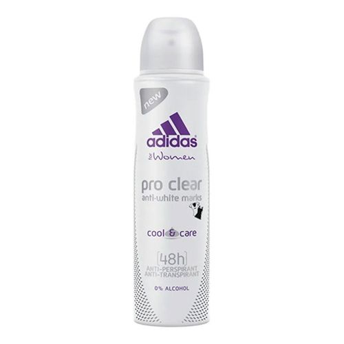 Desodorante Adidas Aerosol Feminino Pro Clear 150ml Desodorante Adidas Aerosol Feminino Pro Clear 150ml