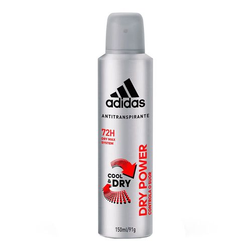 Desodorante Adidas Aerosol Masculino Dry Power 150ml Desodorante Adidas Aerosol Masculino Dry Power 150ml